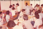 TARC Blood Donation Campaign 1980 - refreshment after the donation